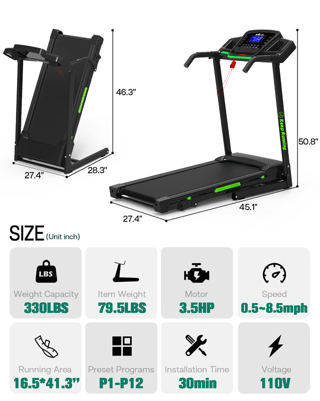 Treadmill JK8806-4-GR